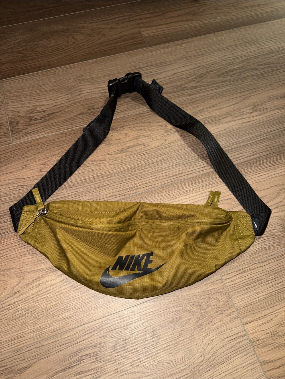 Nike Olive Green Belt Bag with Black Strap